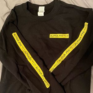 OFF WHITE Alpha Phi Crewneck